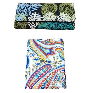 2pc Vera Bradley lot - camofloral wallet & marina paisley iPad tablet co…